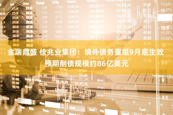 金瑞鼎盛 佳兆业集团：境外债务重组9月底生效 预期削债规模约86亿美元