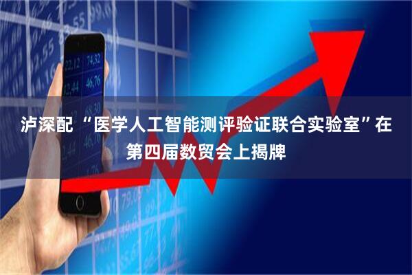 泸深配 “医学人工智能测评验证联合实验室”在第四届数贸会上揭牌